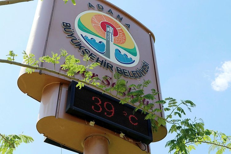Adana'da termometreler 39 dereceyi gösterdi