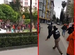  Maç öncesi holiganlar sahne aldı