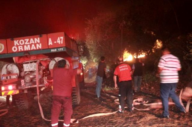 Kozan'da orman yangını: 10 dekarlık alan yandı!