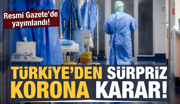 Türkiye'den yeni koronavirüs hamlesi!