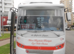  Adana'da halk otobüsü trafikten men edildi