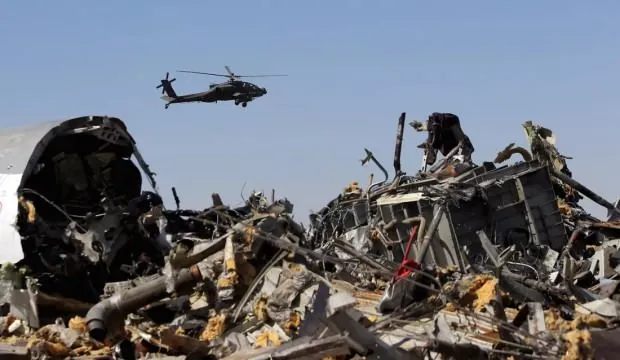 Sina Yarımadası'nda askeri helikopter düştü!