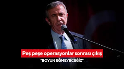 Peş peşe operasyonlar sonrası Mansur Yavaş'tan ilk açıklama!