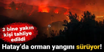 Dörtyol'daki Orman Yangınında 2 bine yakın kişi tahliye edildi