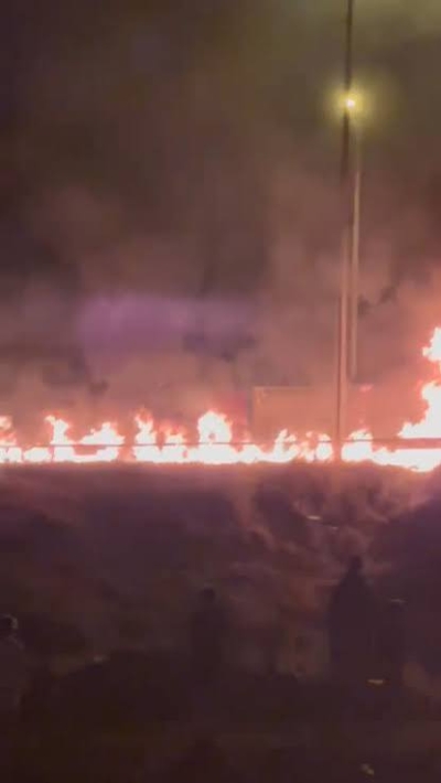 Pozantı'da TIR yangını