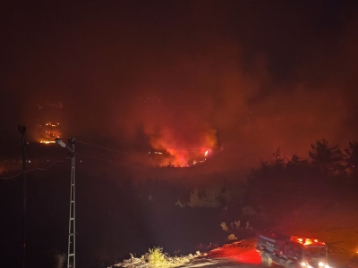 Adana Kozan'da orman yangınına müdahale sürüyor