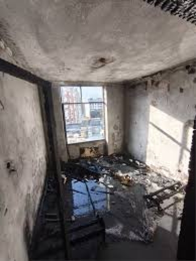 Adana'da apartman dairesinde yangın