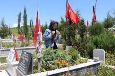 Kurban Bayramı arifesinde mezarlıkta '6 Şubat' acısı
