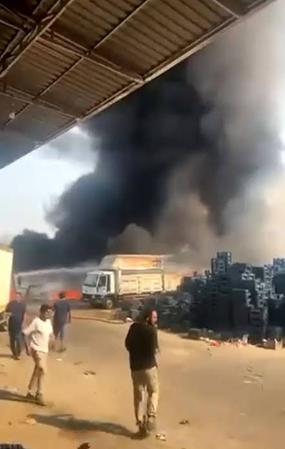 Sebze halinde 2 çocuğun sebep olduğu yangın itfaiyeye söndürüldü